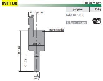 INT100 INTERMEDIATE H=100 W=27 L=150