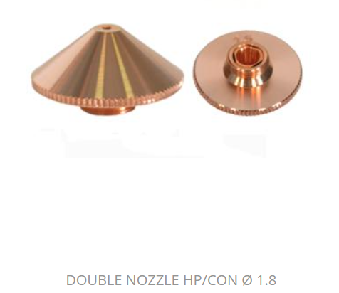NOZUL-1AS936 LAZER DOUBLE NOZUL Ø1.8