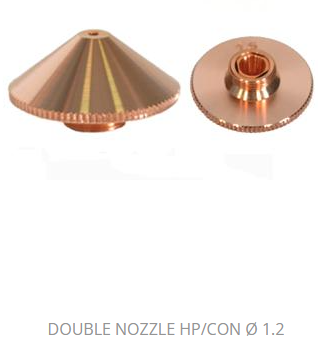 NOZUL-1AS940 LAZER DOUBLE NOZUL Ø1.2