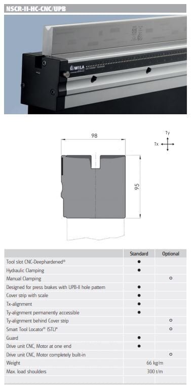 NSCR-II HY NSCR-II HYDRAULIC CLAMP. CNC BOMB. LENGTH=3655_LEFT