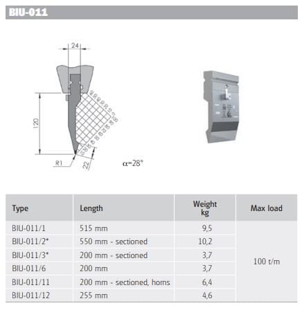 BIU-011/1 BIU-011/1 L=515mm