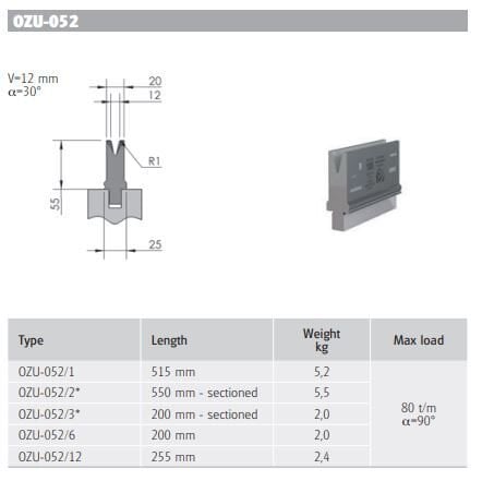 OZU-052/1 OZU-052/1 L=515mm