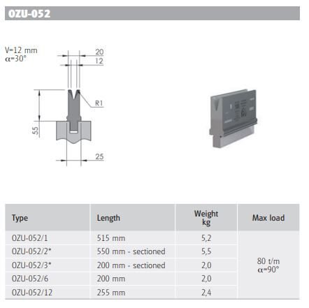 OZU-052/1 OZU-052/1 L=515mm
