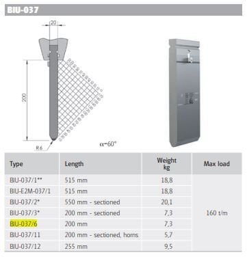 Wila Top Tool H237/60°/R6 L=1x200 mm