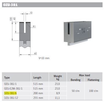 WILA HEMMING DIE U10 H100 L200
