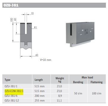 WILA HEMMING DIE U10 H100 L515 E2M