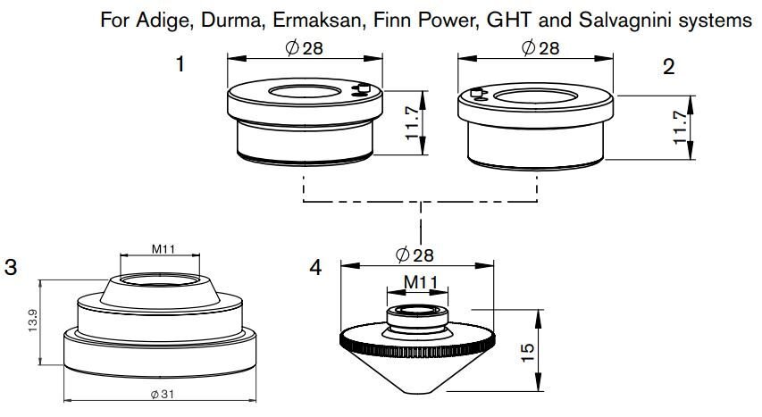 L30840 - PT-Nozzle double, 4.0 mm/inner 1.5 mm