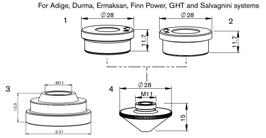 L30664 - PT-Nozzle double, 2.0 mm/inner 1.5 mm