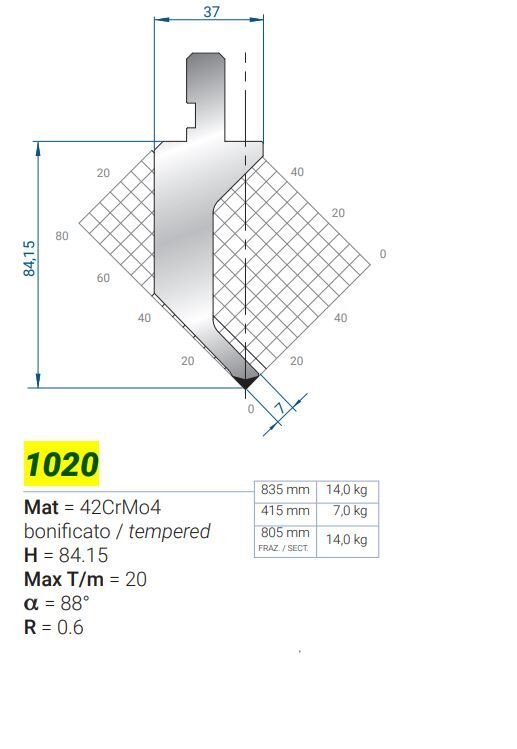 1020 CVGI 88 R-0,6 H-84,15 L-835