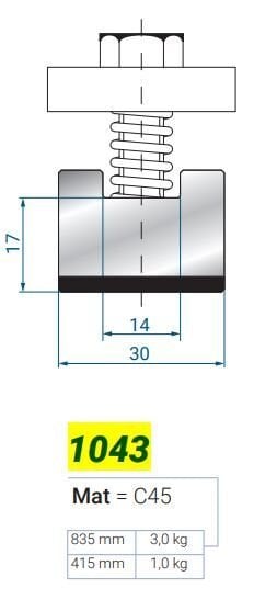 1043 ELEMENTO QUADRO L-835