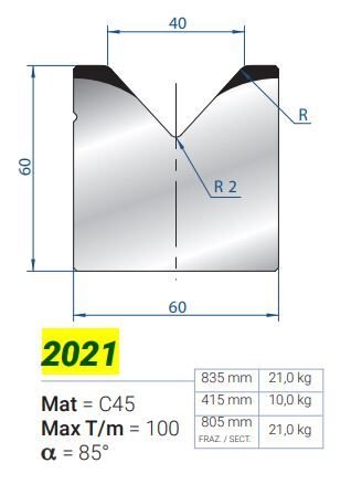 2021 x S İ L x MATRİCE 1V-40 A85 H-60 L-835