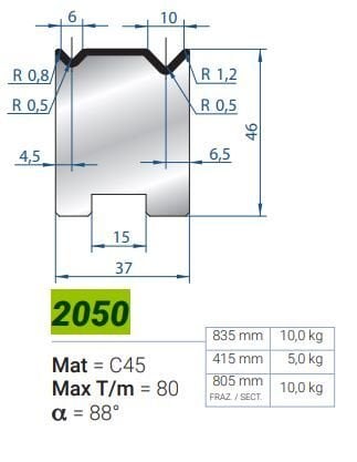 2050 x S İ L x MATRİVE 2V AUTOCENTR.88° 6-10 L-835