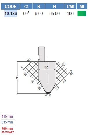 10.136 PUNZONI / PUNCHES AMADA - PROMECAM STYLE