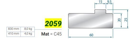 2059 L-835 2059 SUPPORTO H-20