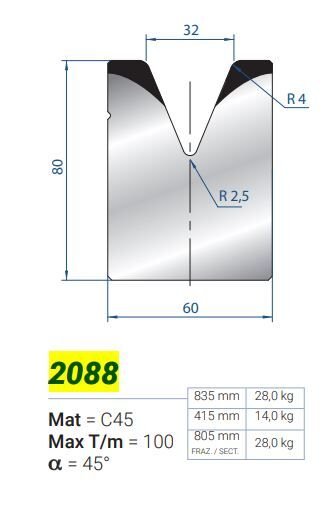 2088 MATRİCE 1V-32 a45 H-80 L-835