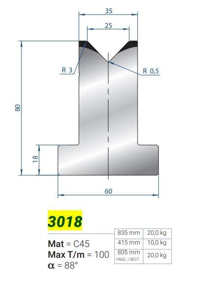 3018 x S İ L x MATRİVCE ATVDA 25 A88 H-80 L-835