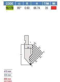 10.170 PUNZONI / PUNCHES AMADA - PROMECAM STYLE 75° / 85°