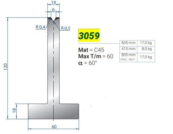 3059 MATRİCE aTVda 60° H-120 L-835