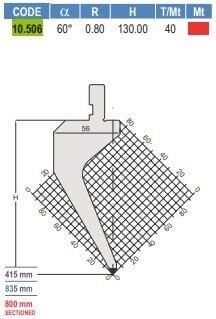 10.506 PUNZONI / PUNCHES AMADA - PROMECAM STYLE 60°/ 85°