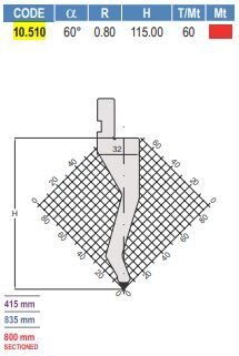 10.510 PUNZONI / PUNCHES AMADA - PROMECAM STYLE 60°/ 85°