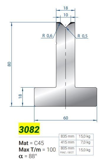 3082 MATRİCE 10a 88 H-80 L-835