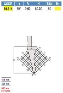 10.514 PUNZONI / PUNCHES AMADA - PROMECAM STYLE 30° / 35° / 60°