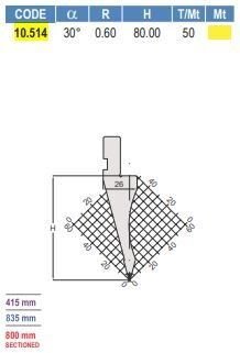 10.514 PUNZONI / PUNCHES AMADA - PROMECAM STYLE 30° / 35° / 60°