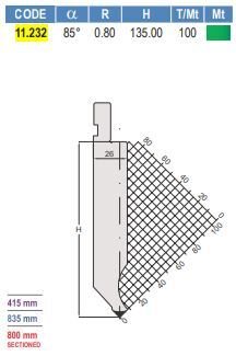 11.232 PUNZONI / PUNCHES AMADA - PROMECAM STYLE 75° / 85°