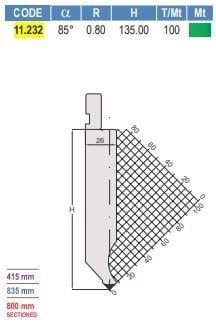 11.232 PUNZONI / PUNCHES AMADA - PROMECAM STYLE 75° / 85°