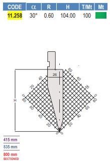 11.258 PUNZONI / PUNCHES AMADA - PROMECAM STYLE 26° / 30°
