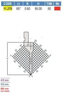 11.270 PUNZONI / PUNCHES AMADA - PROMECAM STYLE 75° / 85°