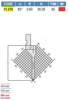 11.270 PUNZONI / PUNCHES AMADA - PROMECAM STYLE 75° / 85°