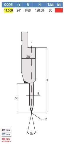 11.550 PIEGASCHIACCIA / HEMMING TOOLS AMADA - PROMECAM STYLE