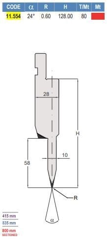 11.554 PIEGASCHIACCIA / HEMMING TOOLS AMADA - PROMECAM STYLE