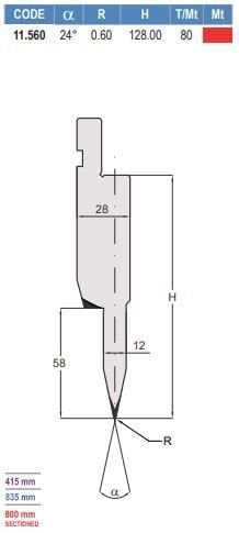11.560 PIEGASCHIACCIA / HEMMING TOOLS AMADA - PROMECAM STYLE