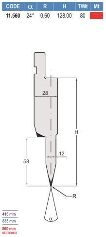 11.560 PIEGASCHIACCIA / HEMMING TOOLS AMADA - PROMECAM STYLE