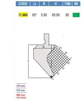 11.660 PUNZONI / PUNCHES AMADA - PROMECAM STYLE 85°