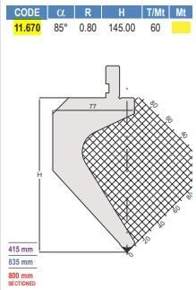 11.670 PUNZONI / PUNCHES AMADA - PROMECAM STYLE 85°
