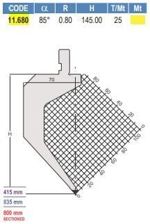 11.680 PUNZONI / PUNCHES AMADA - PROMECAM STYLE 85°