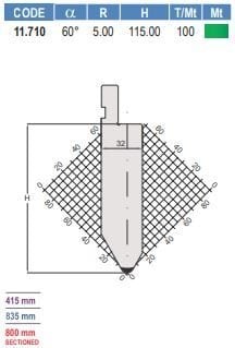 11.710 PUNZONI / PUNCHES AMADA - PROMECAM STYLE 30° / 35° / 60