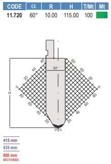 11.720 PUNZONI / PUNCHES AMADA - PROMECAM STYLE 30° / 35° / 60°