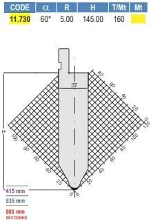 11.730 PUNZONI / PUNCHES AMADA - PROMECAM STYLE 30° / 35° / 60°