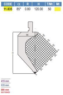 11.835 PUNZONI / PUNCHES AMADA - PROMECAM STYLE 85°