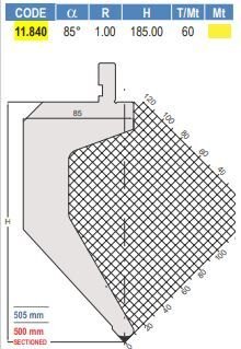 11.840 PUNZONI / PUNCHES AMADA - PROMECAM STYLE 85°