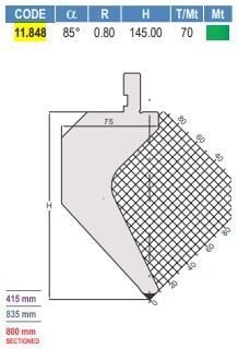 11.848 PUNZONI / PUNCHES AMADA - PROMECAM STYLE 85°