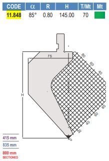 11.848 PUNZONI / PUNCHES AMADA - PROMECAM STYLE 85°