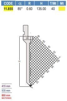 11.855 PUNZONI / PUNCHES AMADA - PROMECAM STYLE 75° / 85°