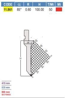 11.861 PUNZONI / PUNCHES AMADA - PROMECAM STYLE 75° / 85°