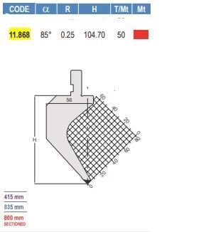 11.868 PUNZONI / PUNCHES AMADA - PROMECAM STYLE 75° / 85°