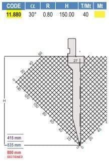 11.880 PUNZONI / PUNCHES AMADA - PROMECAM STYLE 26° / 30°